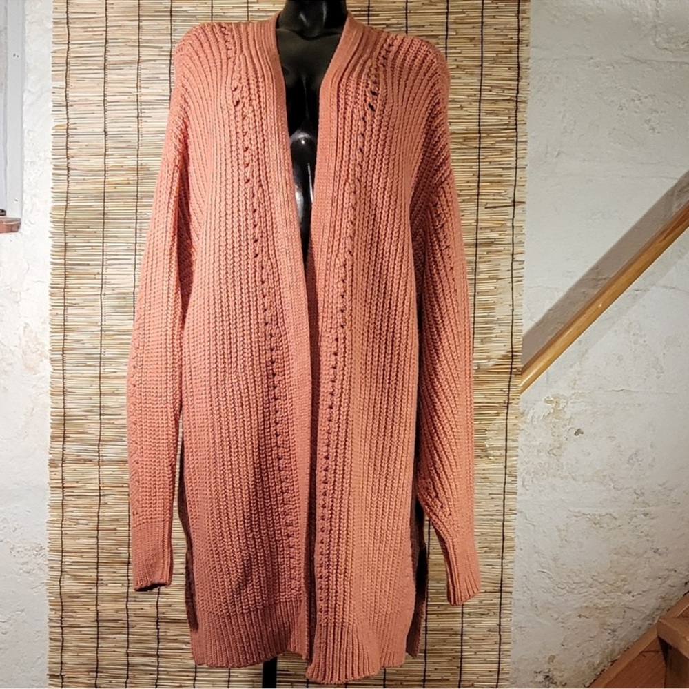 Free People Nightingale Knit Cardigan Pink Women's  Size M